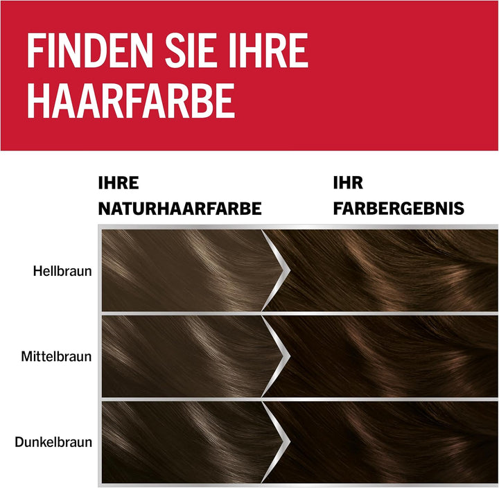 Brillance Intensiv-Color-Creme Haarfarbe 884 Kakaobraun Stufe 3, 3er Pack(3 x 160 ml), 884 Kakaobrau