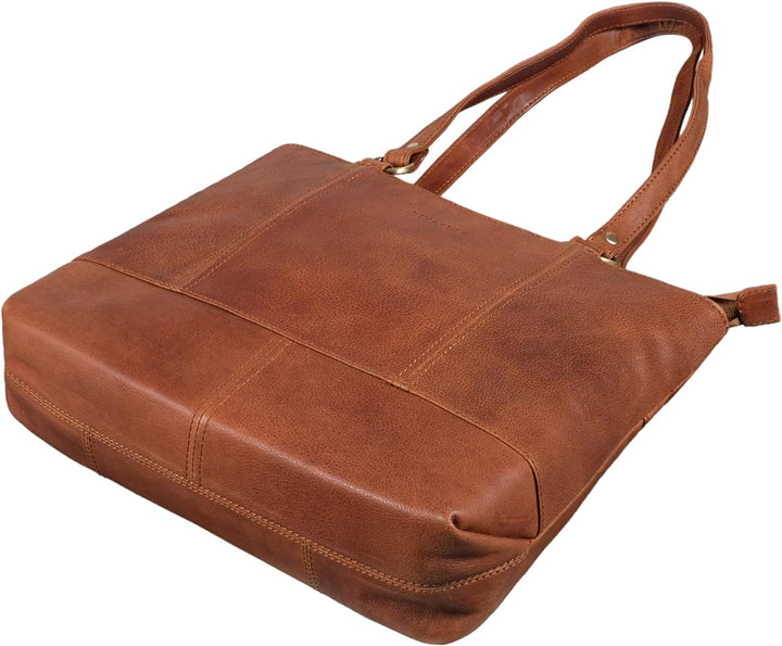 STILORD 'Delilah' Leder Shopper Damen Handtasche Umhängetasche Hobo Bag Retro Schultertasche Lederta