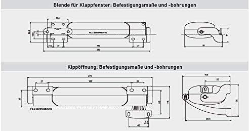 Fensterantrieb SMART 230V für Kipp und Klappfenster 250N (schwarz), Schwarz