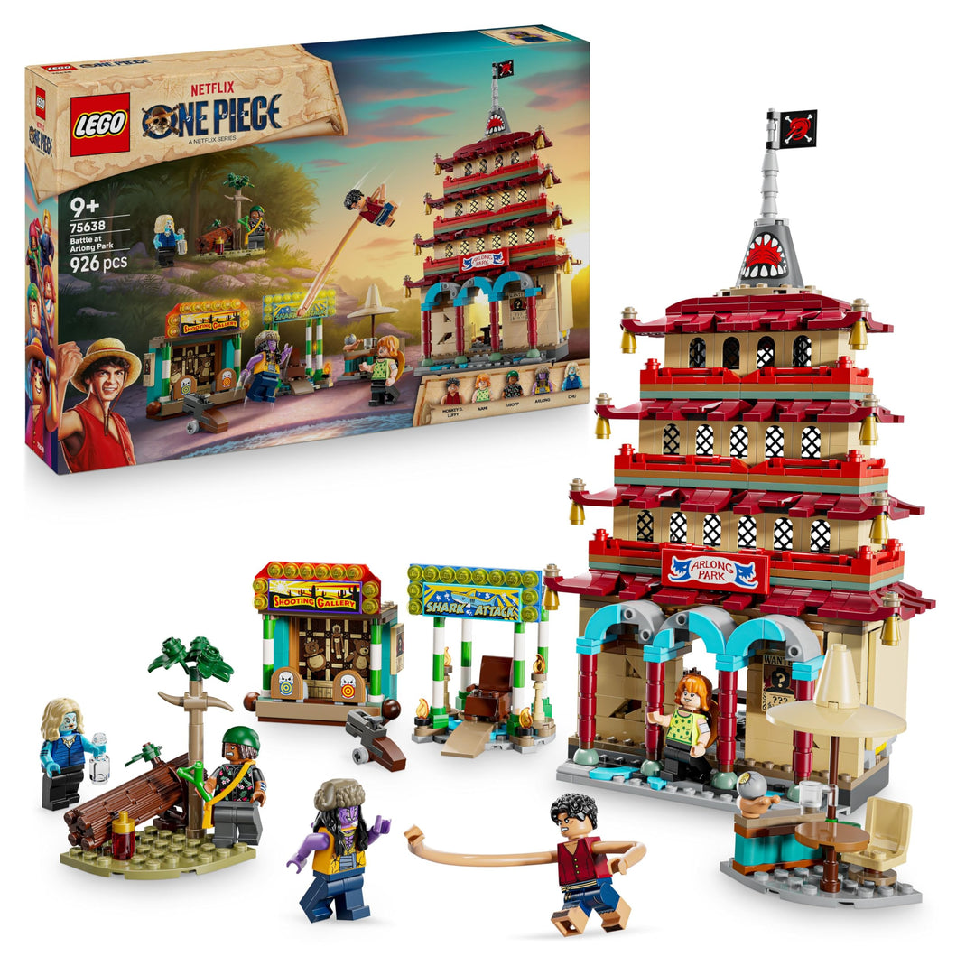 LEGO ONE Piece - Showdown im Arlong Park - Interaktives Spielzeug mit 5 Minifiguren - Ruffy & Nami s