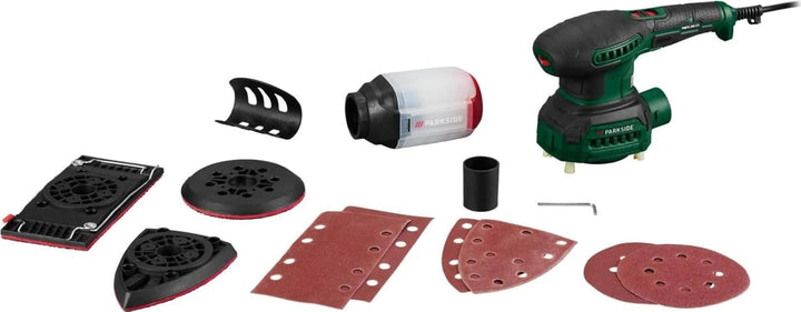 PARKSIDE® 3-in-1-Multifunktionsschleifer Exzenterschleifer Schwingschleifer Dreieckschleifer PMFS 20