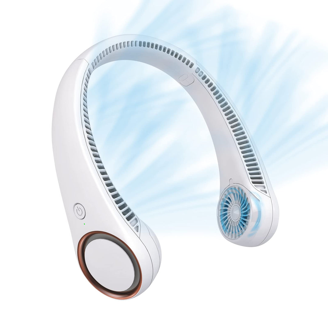 CIVPOWER Tragbarer Hals-Ventilator, händefrei, blattloser Ventilator, 360°-Kühlung, persönlicher Ven