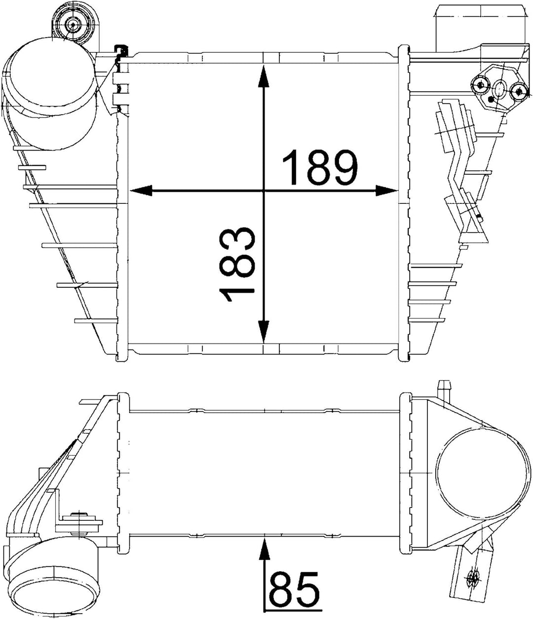 MAHLE CI 22 000S Ladeluftkühler BEHR