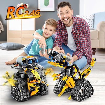 INSOON Technik Roboter Bauspielzeug 3-in-1 App & Fernsteuerung Wall Roboter/Dinosaurier RC Spielzeug