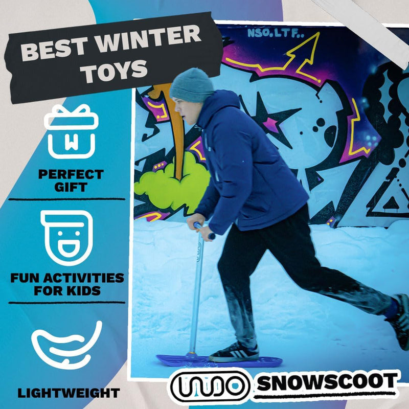 Indo SnowScoot – ultimativer Schneescooter für Kinder und Erwachsene – perfekter Hinterhofspass mit