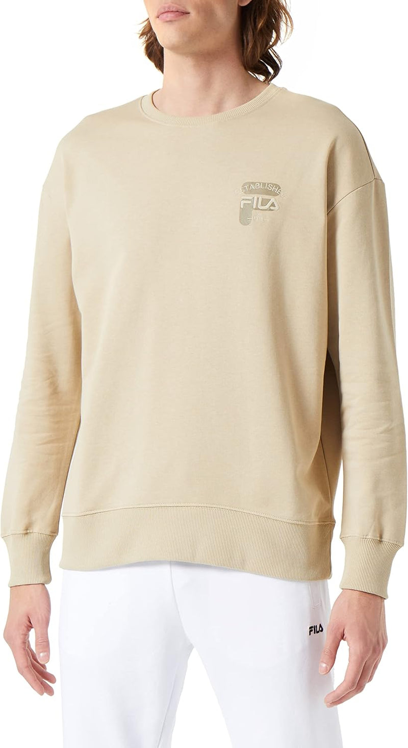 FILA Herren Baben Oversized Crew Sweatshirt S Fields Of Rye, S Fields Of Rye