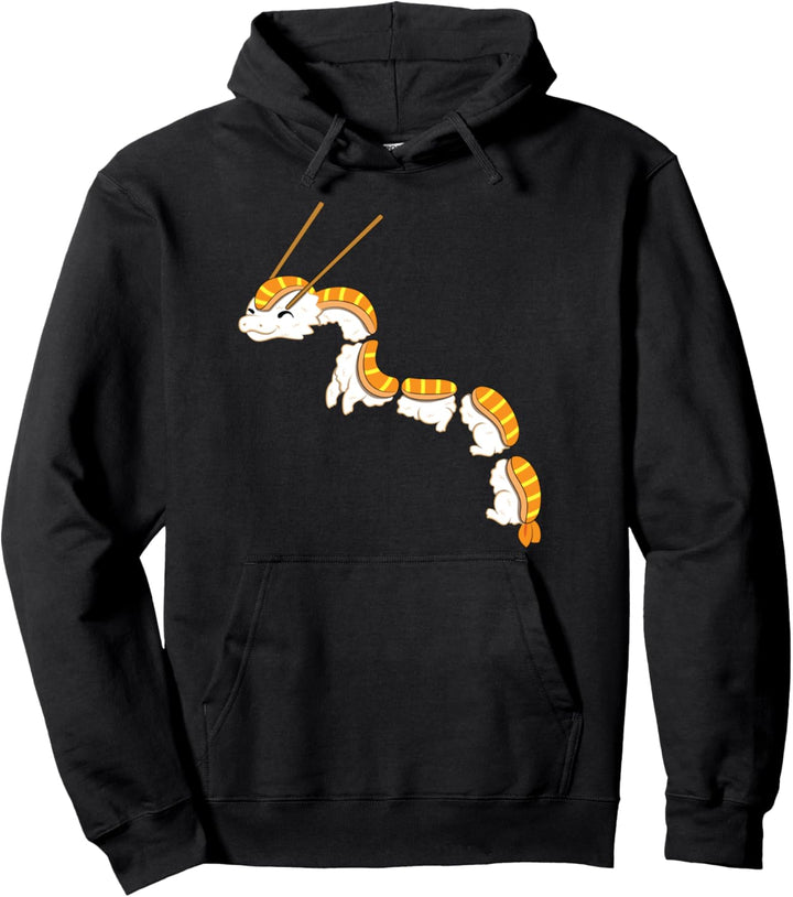 Japanischer Reis Drache Sushi Nigiri Pullover Hoodie