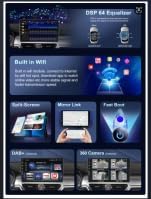 Autoradio Autoradio Media Player 2 DIN Touchscreen 9 Zoll für Honda Civic Hatchback 2006-2011 Integr