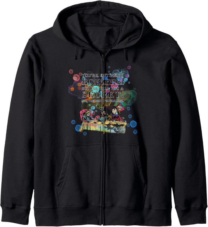 Tea Party - Bonkers Quote - Alice In Wonderland Kapuzenjacke