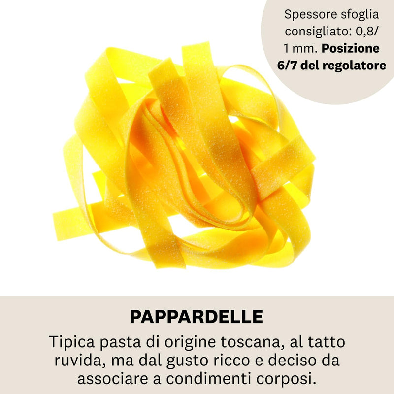 Marcato AC-150-PAPL Zubehör Pappardelle für die Pastamaschine Atlas 150, verchromter Stahl, Silber 1