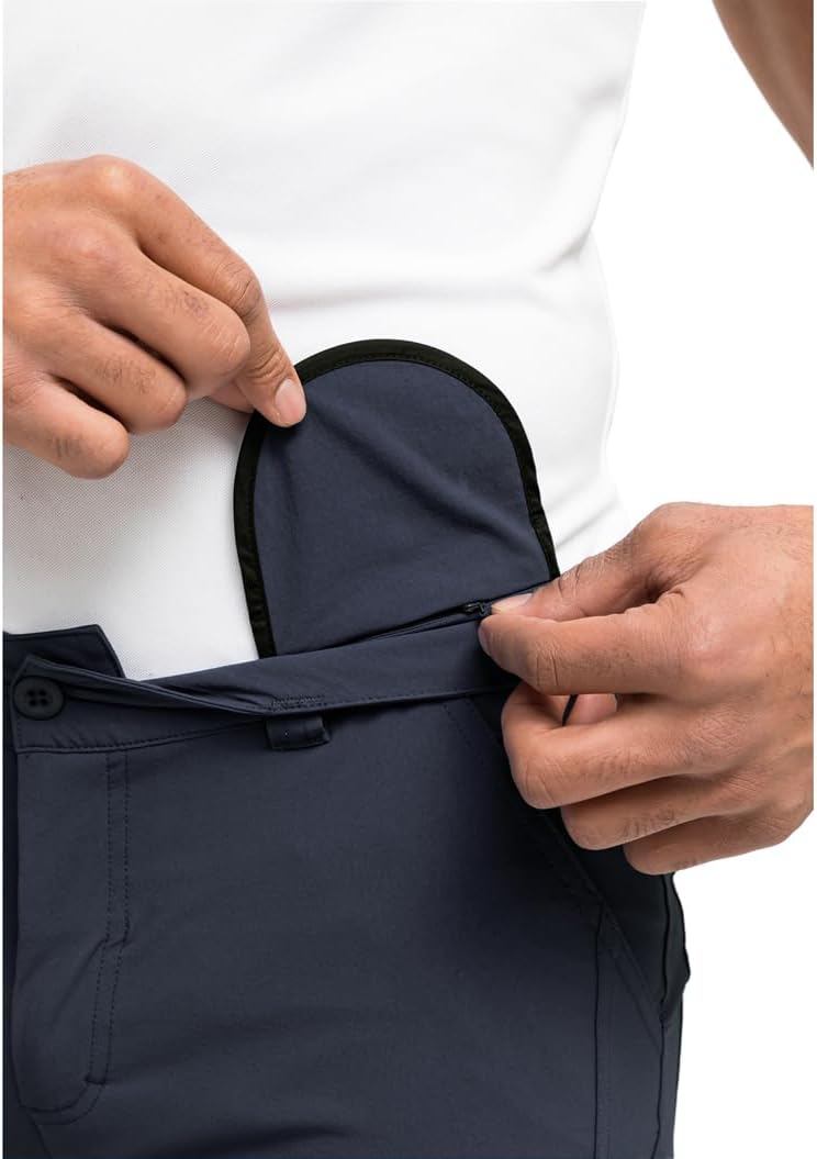 Maier Sports Herren Wanderhose Nil Short M, kurze Outdoor-Hose mit Gürtel, 5 Taschen bieten viel Sta