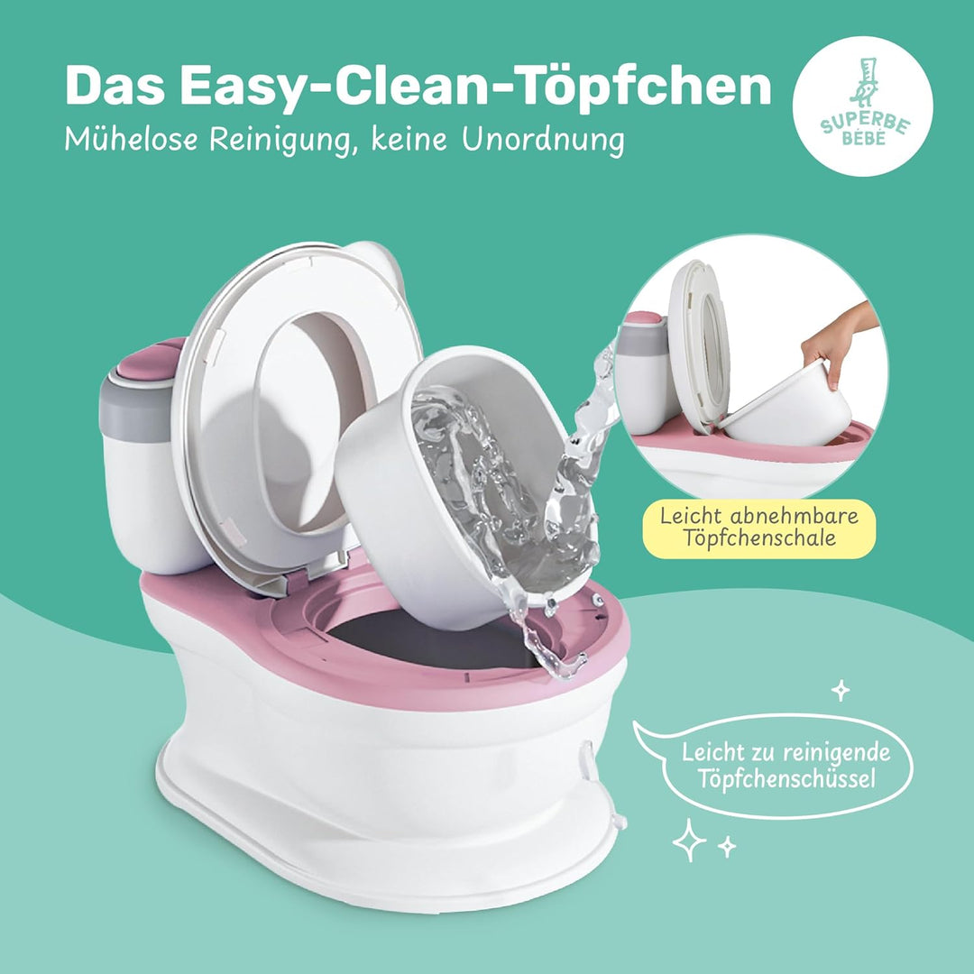 Baby-töpfchen Mit Geräusch Für Töpfchentraining - Baby- Und Kindertoilette - Bequem, Rutschfest Mit