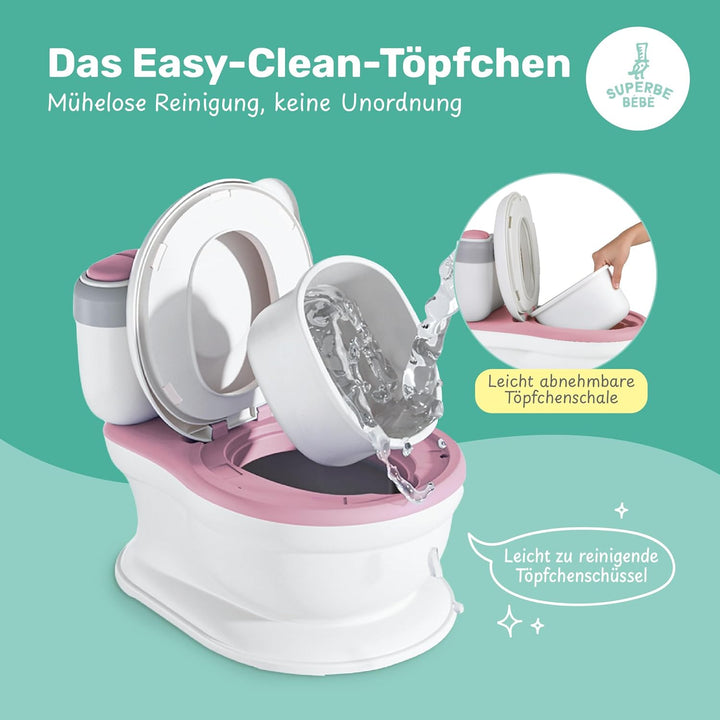 Baby-töpfchen Mit Geräusch Für Töpfchentraining - Baby- Und Kindertoilette - Bequem, Rutschfest Mit