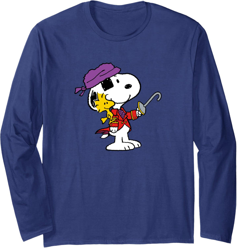 Peanuts Ahoy Snoopy and Woodstock Langarmshirt