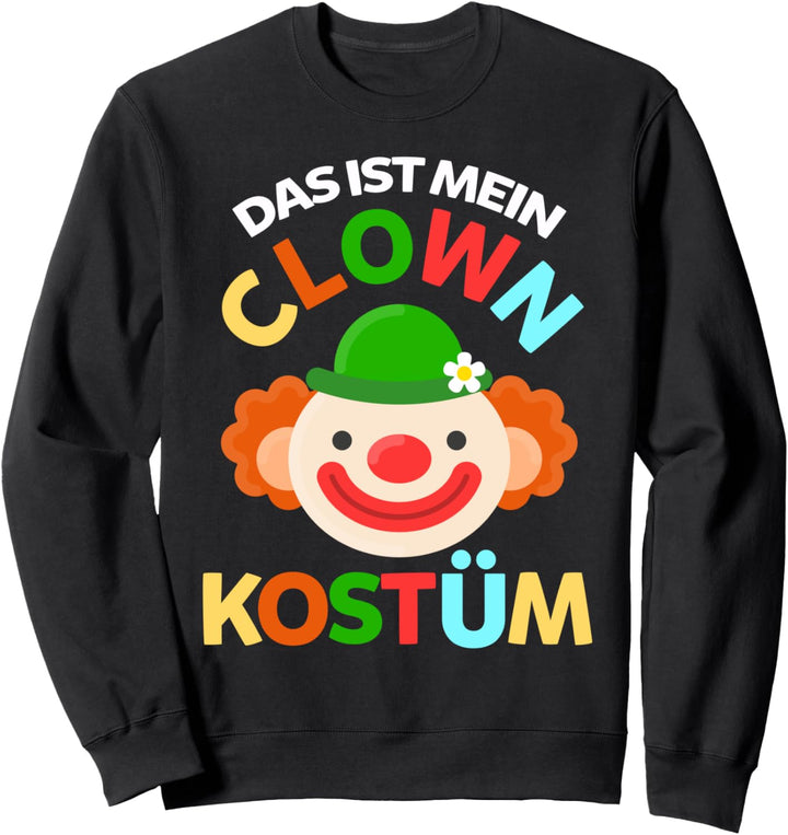Clown Kostüm Karneval Fasching Mottoparty Sweatshirt