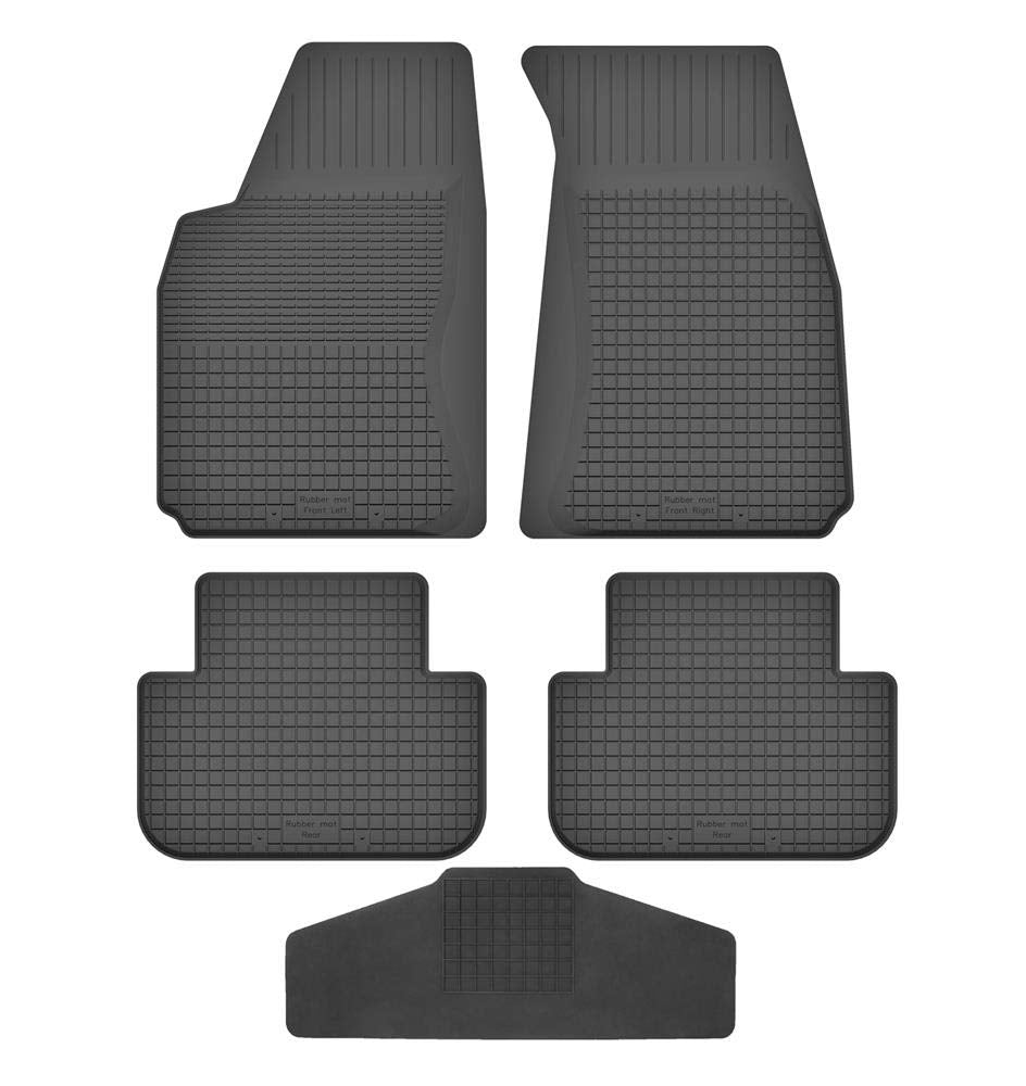 Fussmatten Vorne, Hinten + Tunnel für Subaru Forester 2 SG 2002-2013 Gummi Gumimatten Vorne, Hinten,