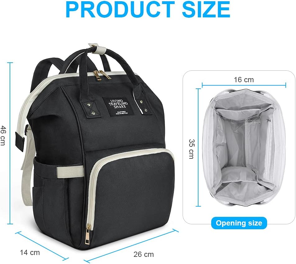 Vicloon Baby Wickelrucksack Wickeltasche, Wickeltasche Rucksack mit Babyflaschentasche, Multifunktio