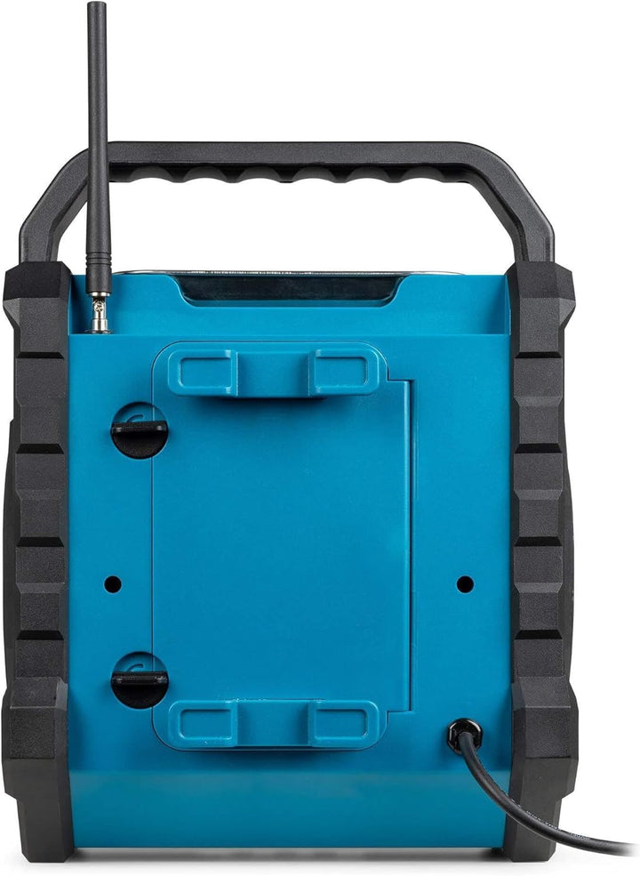 Audizio Jobsite XL - Baustellenradio DAB Plus Radio mit Bluetooth 5.0, Akku 15h, 200 Watt, IP54 Wass