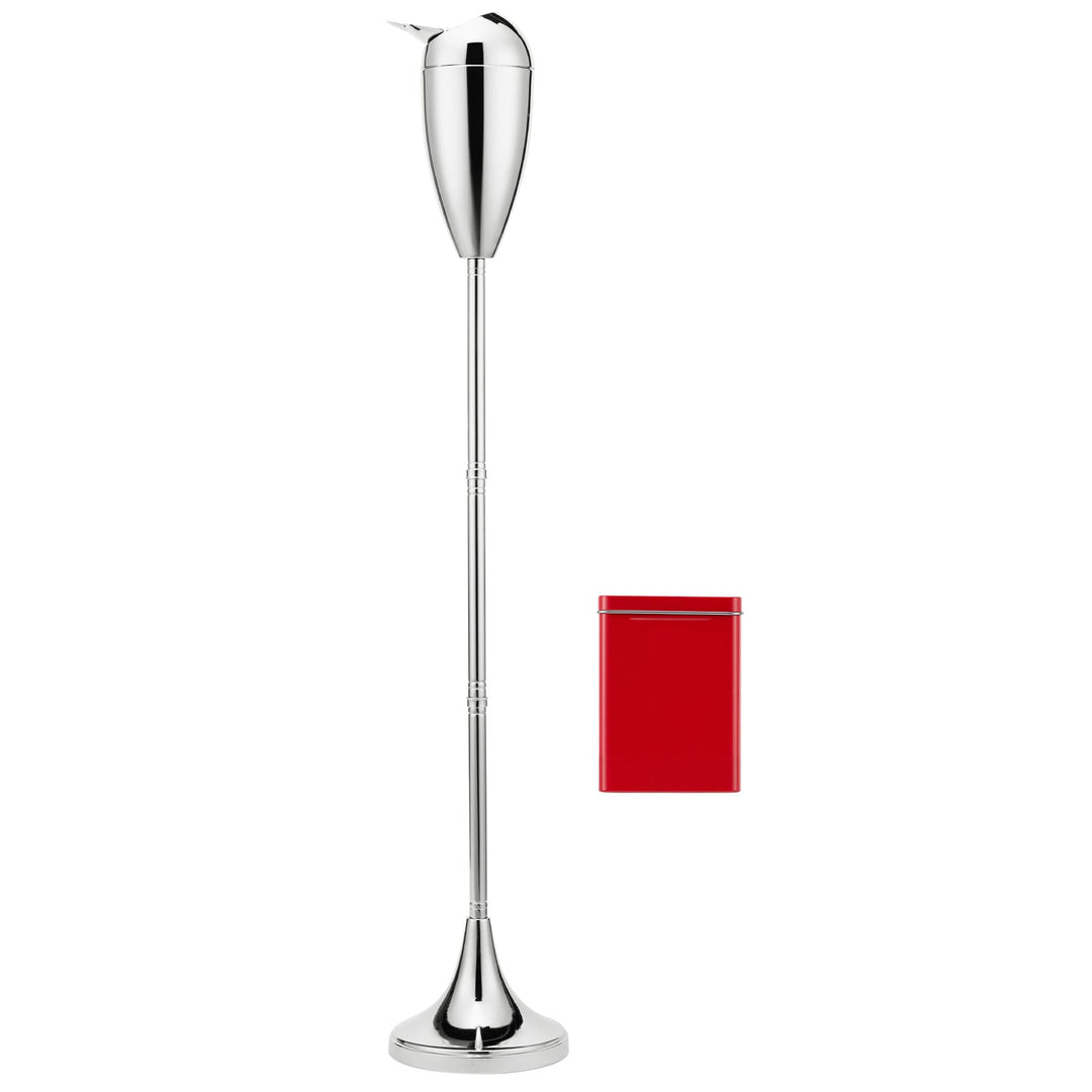 CO-Z Standaschenbecher Edelstahl Aschenbecher mit Deckel für Drinnen Höhenverstellbar Stand Aschenbe
