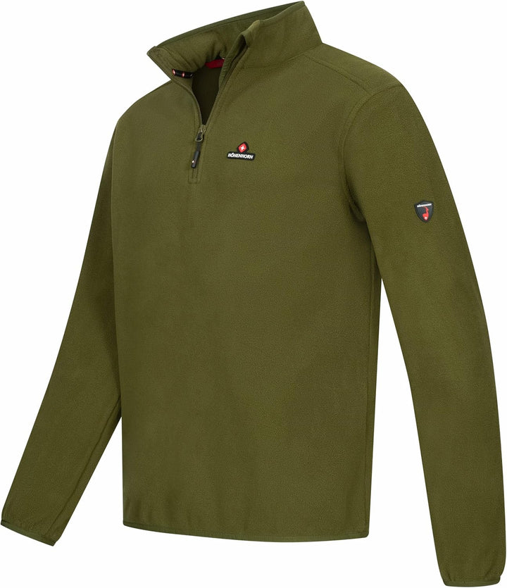 Höhenhorn Skyja Herren Fleece Pullover Herbst Winter Microfleece Sweatshirt Half Zip Fleecepullover,