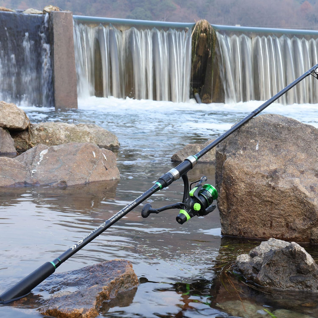 Sougayilang Surf Fishing Combo，Surf/Carp Rod with 4000 Carp Reel Set,3-Section Travel Fishing Tackle