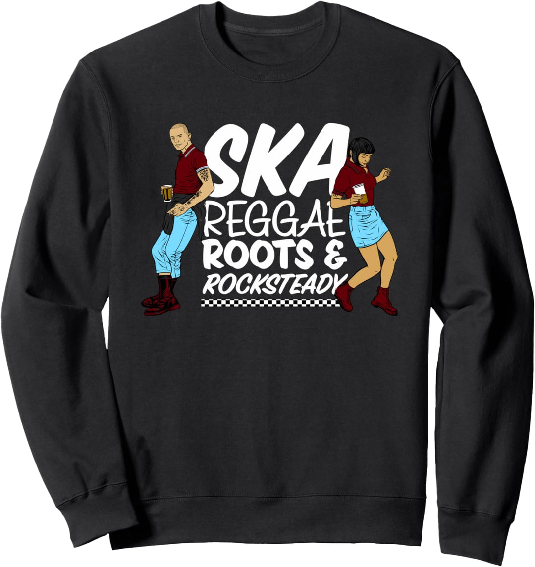 "Ska, Roots & Rocksteady" Trojan Skinhead Reggae / Ska Music Sweatshirt