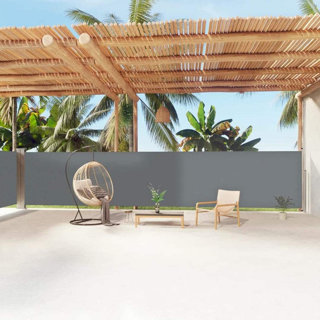 Tidyard Ausziehbare Seitenmarkise, Sichtschutz, Windschutz, Wasserdicht, Sonnenschutz, Markise für B