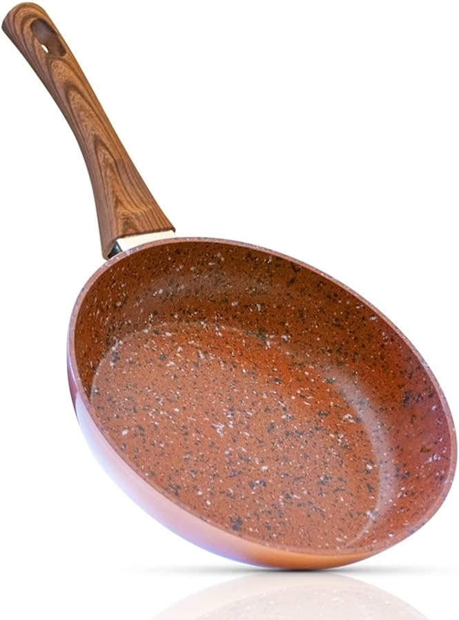 Livington Copper &amp; Stone Pan - Pfanne 28 cm - Bratpfanne Induktion für alle Herdarten - kratzfest, a