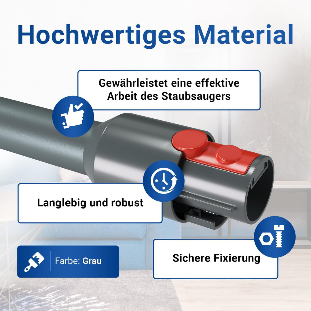 VIOKS Staubsauger Rohr Staubsaugerstange Grau Ersatz für Saugrohr Dysоn 967477-06 für Dysоn Staubsau