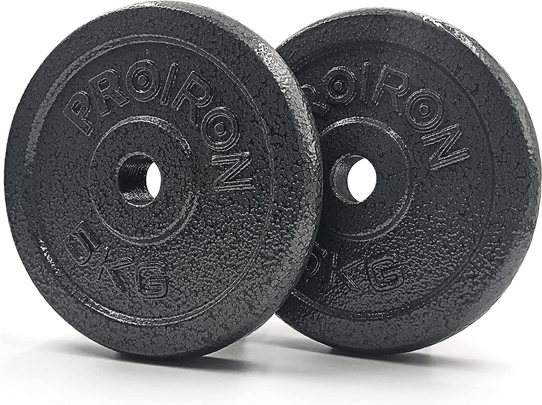 PROIRON Hantelscheiben Set Gusseisen mit 25mm Bohrung, 1,25kg/2,5kg/5kg/10kg Guss Scheiben Gewichte