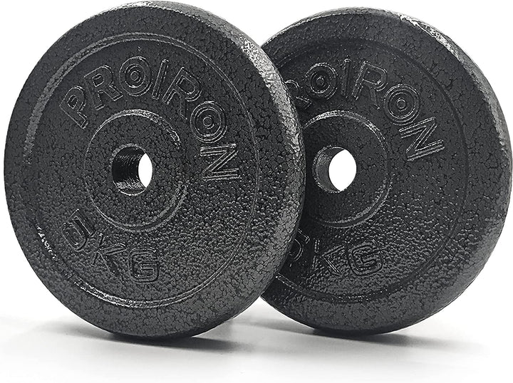 PROIRON Hantelscheiben Set Gusseisen mit 25mm Bohrung, 1,25kg/2,5kg/5kg/10kg Guss Scheiben Gewichte