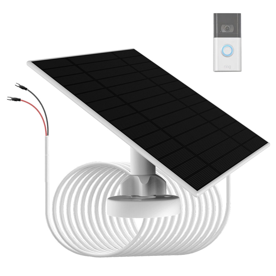 6W Solarpanel zum Aufladen der Türklingelbatterie, IP66 wasserdicht, kompatibel mit Ring video doorb