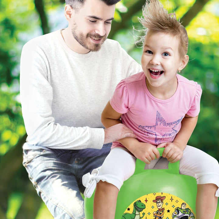 Lexibook, Disney Toy Story, Hüpfball mit Griff, Leuchteffekte, Grösse 45 cm, Pumpe inklusive, für Ki