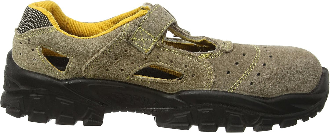 COFRA Sicherheitssandale New Brenta S1P SRC Gr.42, Arbeitsschuhe und Sicherheitsschuhe Veloursleder,