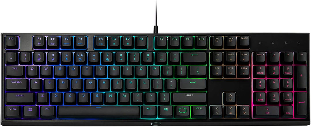 Cooler Master MasterKeys MK110 Mem-chanische Gaming Tastatur – Schwebende Hybrid Schalter, 6 RGB-Hin