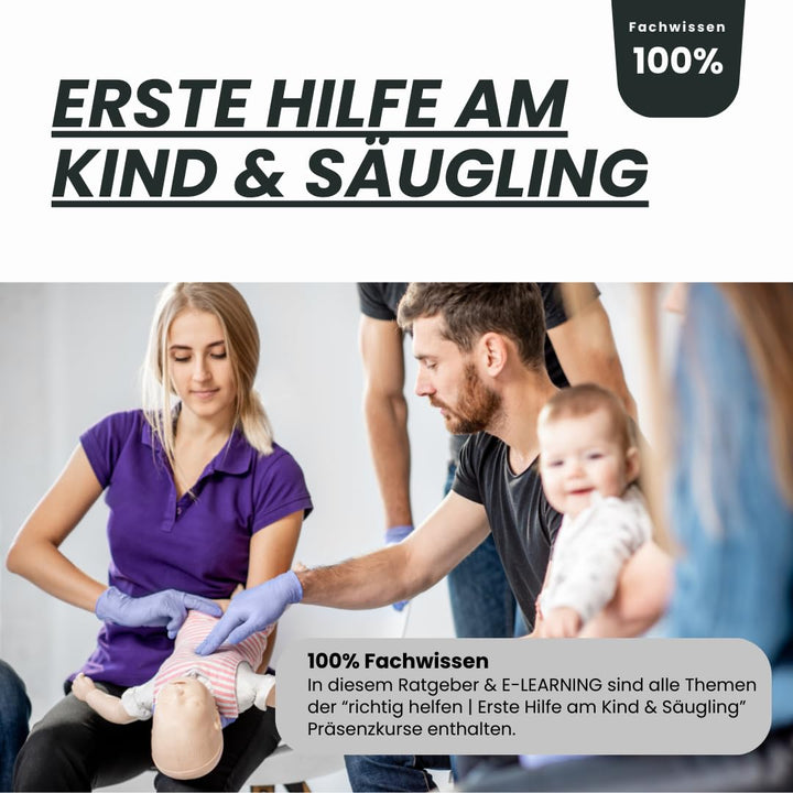 Online-Videokurs: Erste Hilfe bei Babys & Kleinkindern - inkl richtig helfen Ratgeber & Notfallkarte