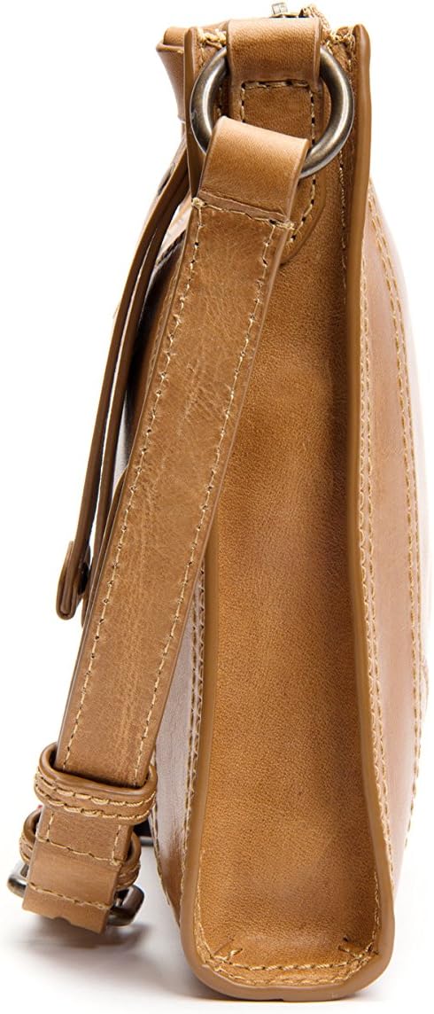 FRYE Damen Melissa Reissverschluss Umhängetasche Beige, Beige