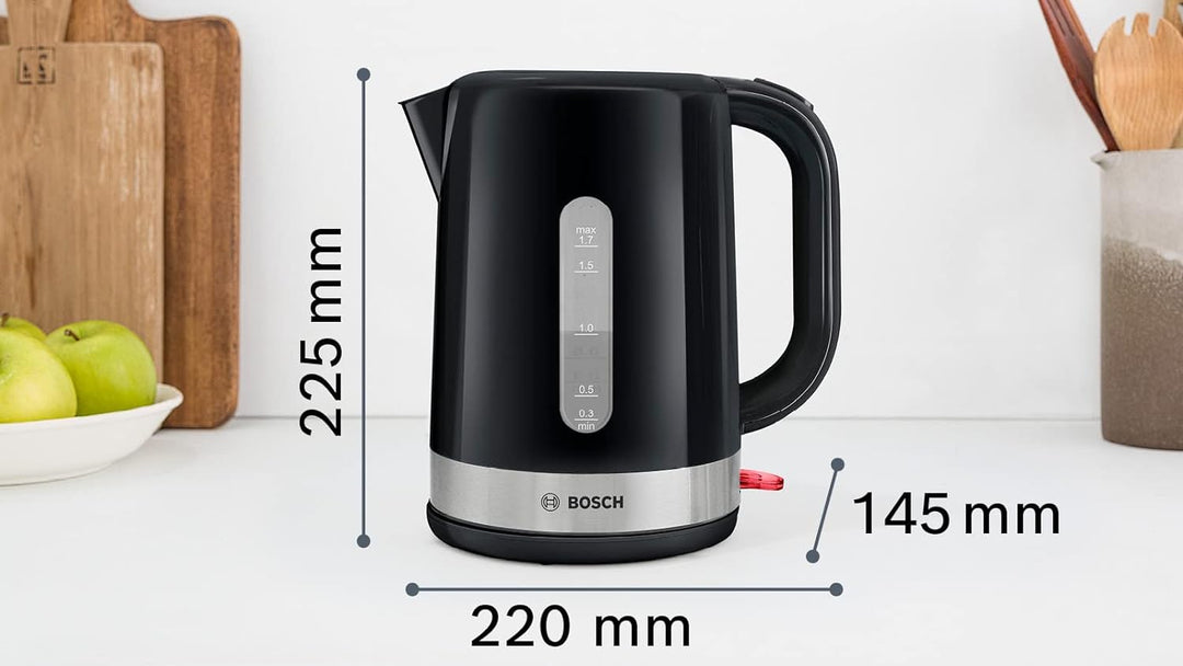 Bosch Haushaltsgeräte, Wasserkocher, 1,7 l, schwarz