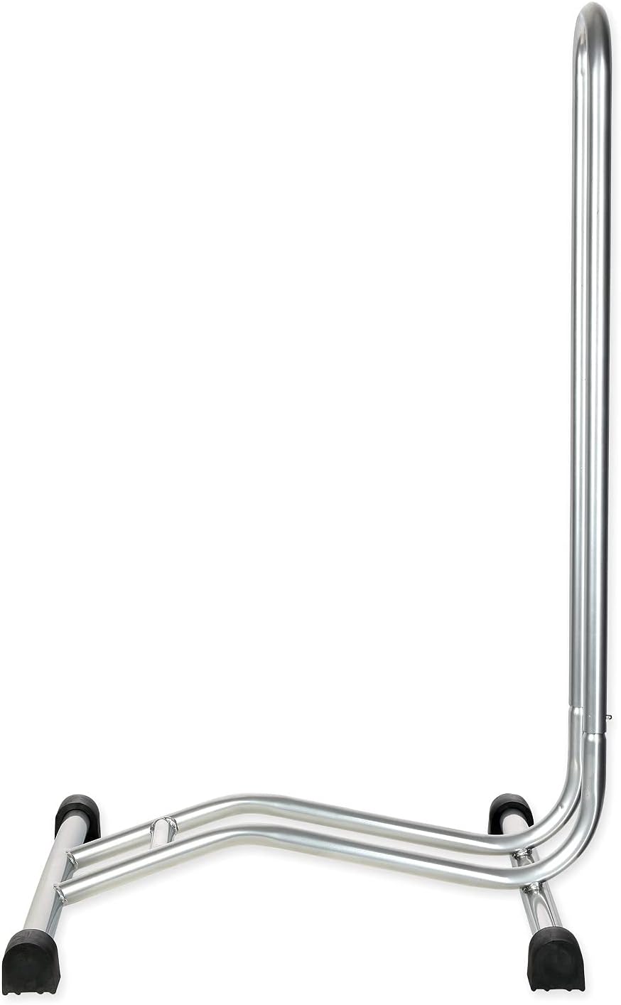 Schramm® 2 Stück Fahrradständer in schwarz oder Silber Bodenständer freistehend Radständer 38 x 42 x