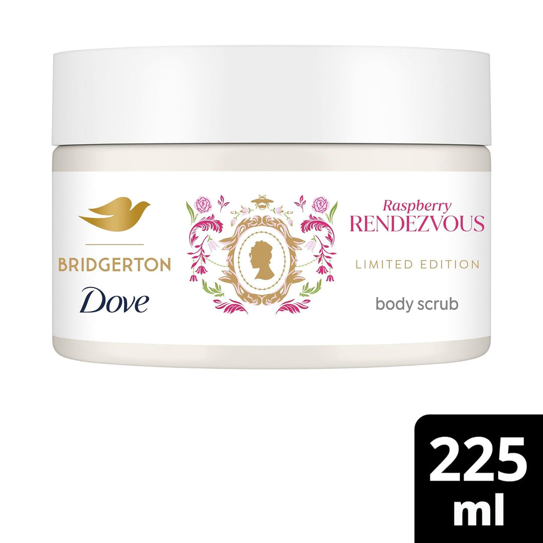 Dove Creme-Dusch-Peeling Raspberry Rendezvous Limited Edition Körperpeeling für geschmeidige Haut 4x