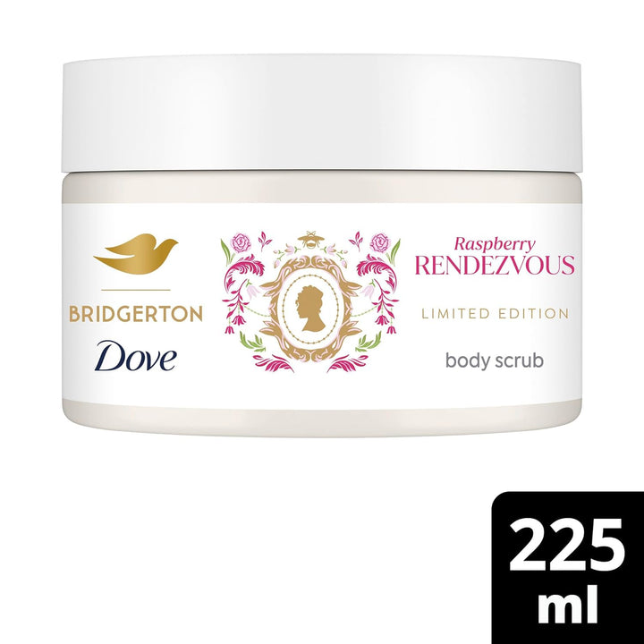 Dove Creme-Dusch-Peeling Raspberry Rendezvous Limited Edition Körperpeeling für geschmeidige Haut 4x