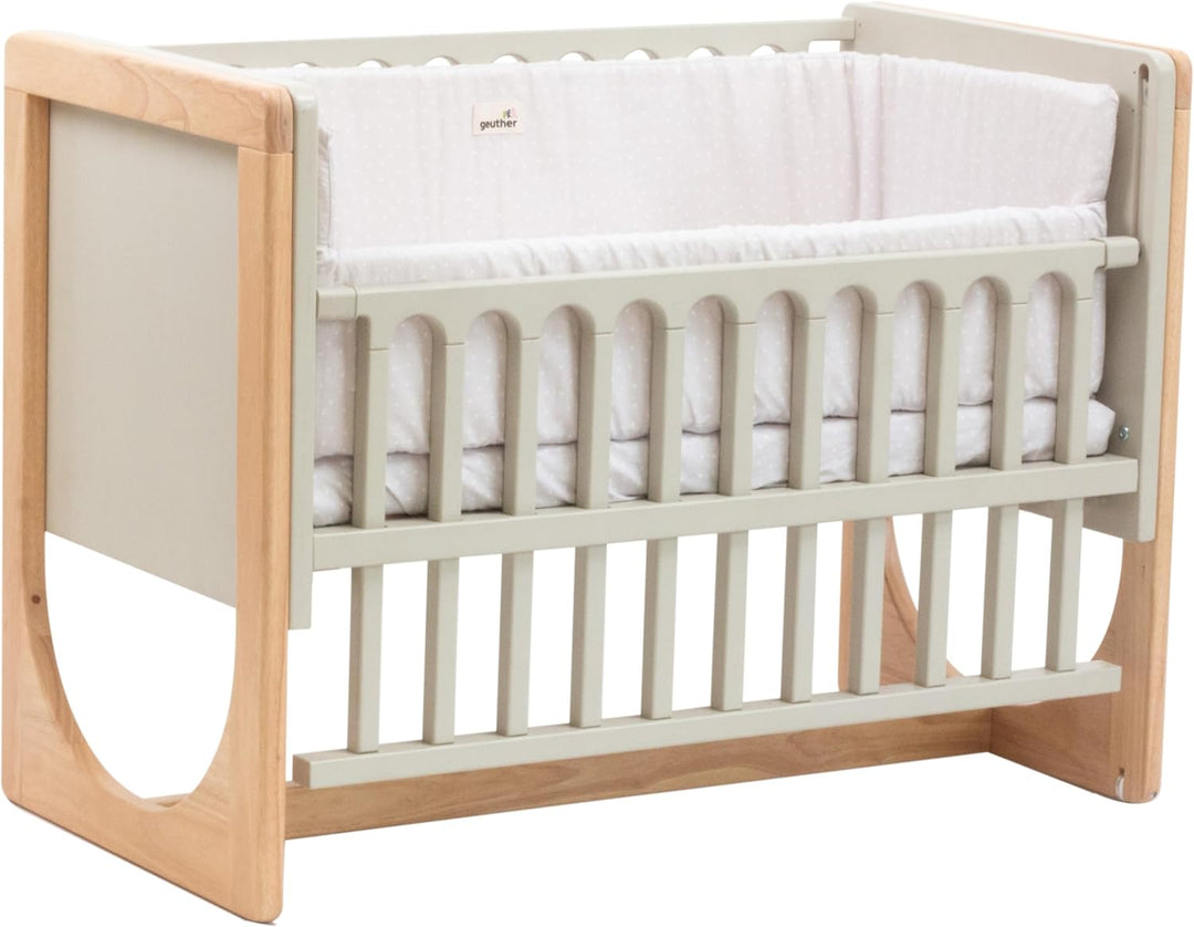 Geuther 4-in-1 Beistellbett Baby Hato, Baby Erstausstattung für Babyzimmer ab Geburt I Gitterbett um