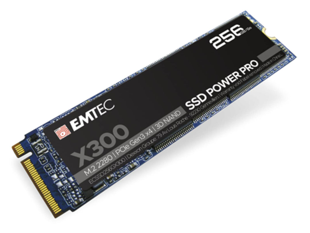 Emtec X300 M.2 SSD Power Pro 256 GB, M.2 2280, NVMe PCIe Gen 3.0 x4, 256 GB