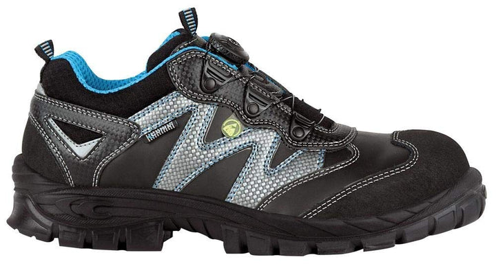 Cofra 13190-000.W36 LOFN S3 ESD SRC Sicherheitsschuhe, Schwarz/Grau/Hellblau, Grösse 36 36 EU, 36 EU