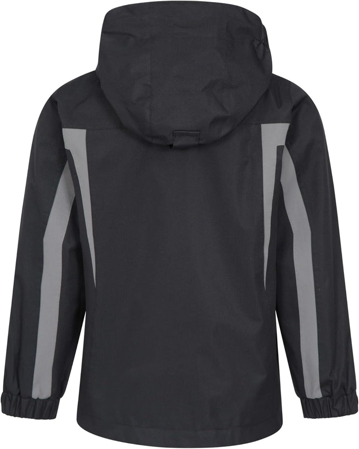 Mountain Warehouse Samson Jacke für Kinder - Regenjacke mit getapten Nähten, verstellbare Bündchen,