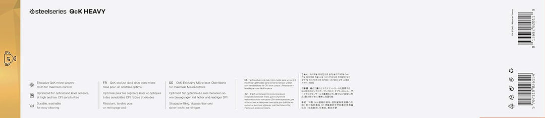 SteelSeries QcK XXL - Gaming-Mauspad - Stoff - Gummiunterseite - Schwarz (900mm x 400mm x 2mm) XXL D