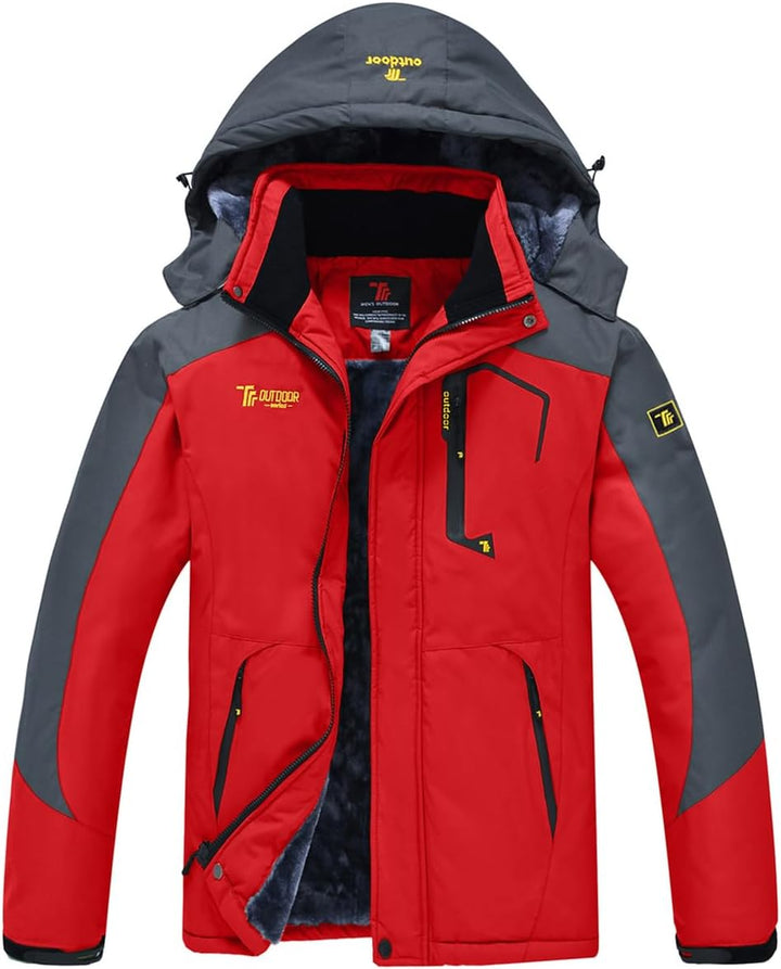 Herren Winter Fleecejacke Warm Jacke Softshelljacke Atmungsaktiv Outdoor Skijacke Winddichte Wasserd