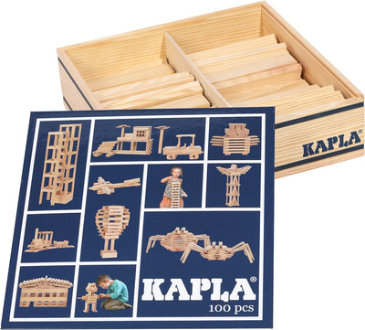 Kapla 100er Box Original Holz Bausteine Plättchen Klötze