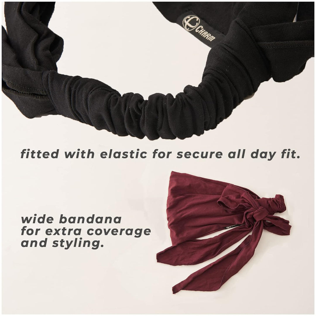 Stirnband Herren Bandana Kopftuch, Haarband Damen Wickeln Lange Dekorative Bänder, Schweissbänder Ja