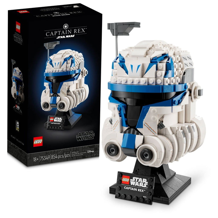 LEGO Star Wars Captain Rex Helm Set 75349, The Clone Wars Sammlerstück für Erwachsene, 2023 Serie Mo